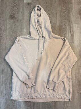 Aerie Cream Oversized Hoodie Size Large